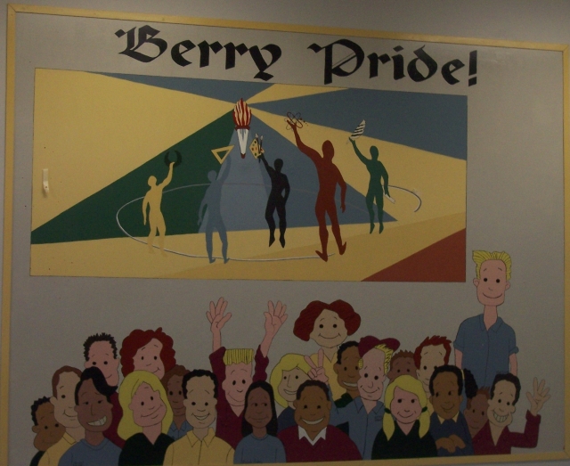 The Current Berry Lunchroom Wall Shows The Berry Pride